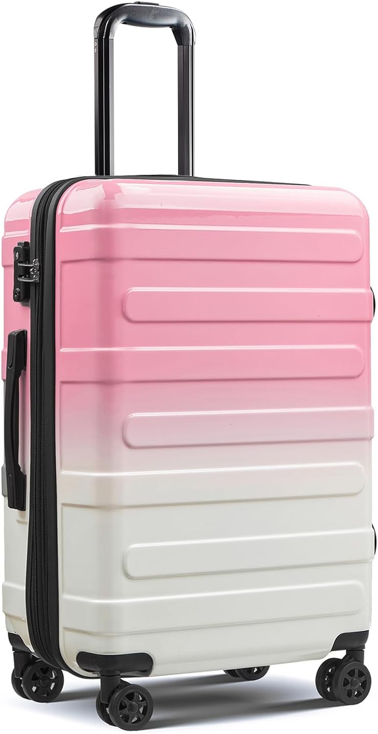 Carry on Luggage 22x14x9 Airline Approved, Expandable 20 Inch Hardside Suitcase with Wheels TSA Lock, PC+ABS Lightweight Carry on Suitcases for Women