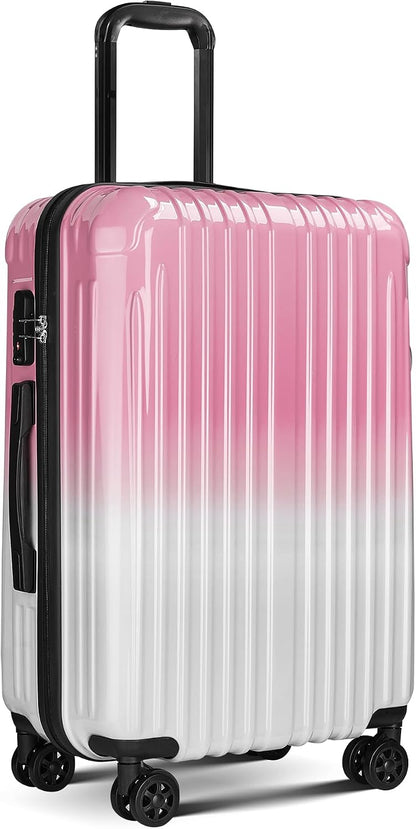 Carry on Luggage 22x14x9 Airline Approved, Expandable 20 Inch Hardside Suitcase with Wheels TSA Lock, PC+ABS Lightweight Carry on Suitcases for Women
