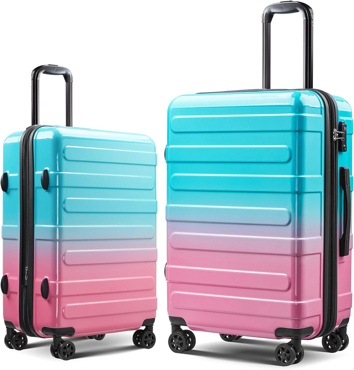 Carry on Luggage 22x14x9 Airline Approved, Expandable 20 Inch Hardside Suitcase with Wheels TSA Lock, PC+ABS Lightweight Carry on Suitcases for Women