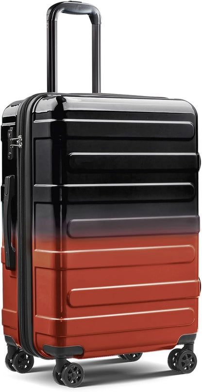 Carry on Luggage 22x14x9 Airline Approved, Expandable 20 Inch Hardside Suitcase with Wheels TSA Lock, PC+ABS Lightweight Carry on Suitcases for Women