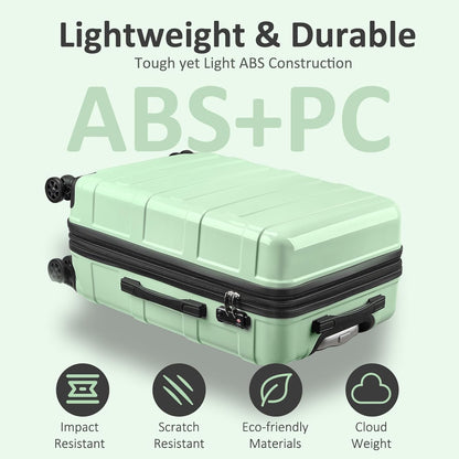 Carry on Luggage 22x14x9 Airline Approved, Expandable 20 Inch Hardside Suitcase with Wheels TSA Lock, PC+ABS Lightweight Carry on Suitcases for Women