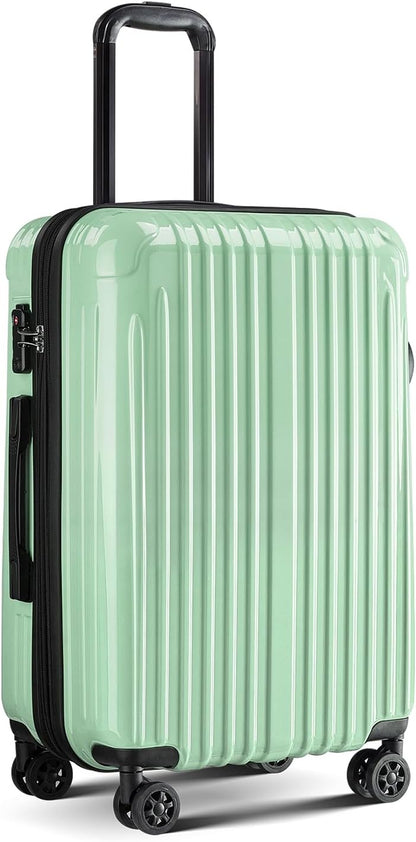 Carry on Luggage 22x14x9 Airline Approved, Expandable 20 Inch Hardside Suitcase with Wheels TSA Lock, PC+ABS Lightweight Carry on Suitcases for Women