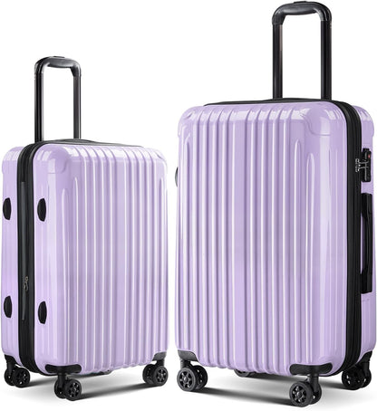 Carry on Luggage 22x14x9 Airline Approved, Expandable 20 Inch Hardside Suitcase with Wheels TSA Lock, PC+ABS Lightweight Carry on Suitcases for Women