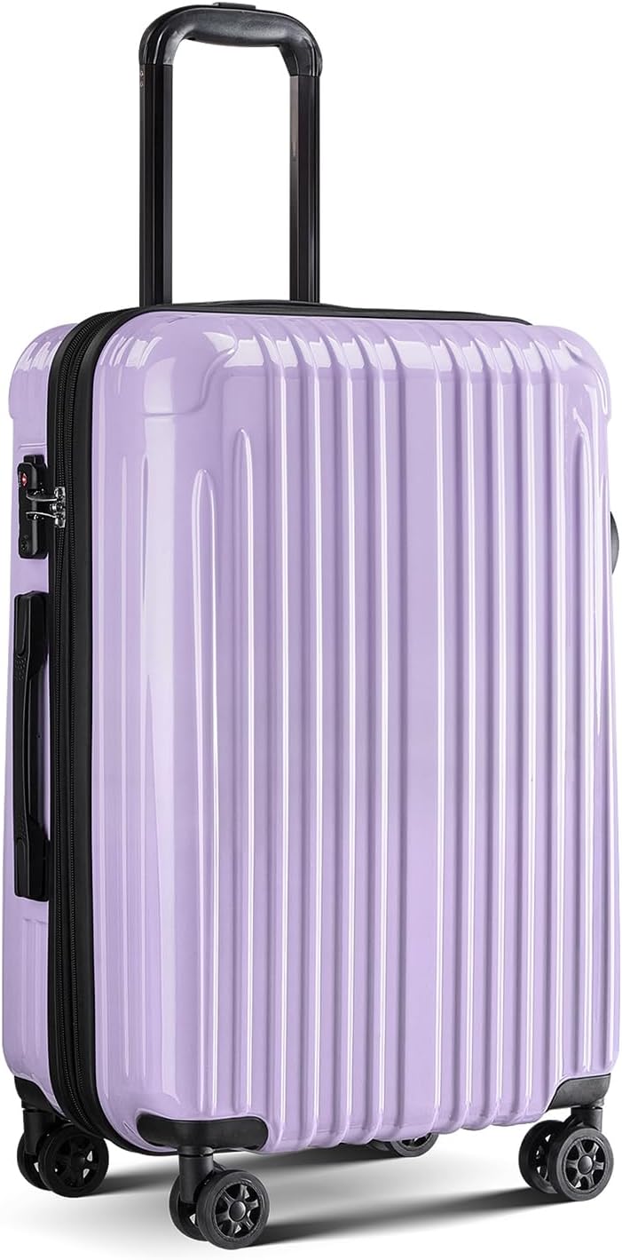 Carry on Luggage 22x14x9 Airline Approved, Expandable 20 Inch Hardside Suitcase with Wheels TSA Lock, PC+ABS Lightweight Carry on Suitcases for Women
