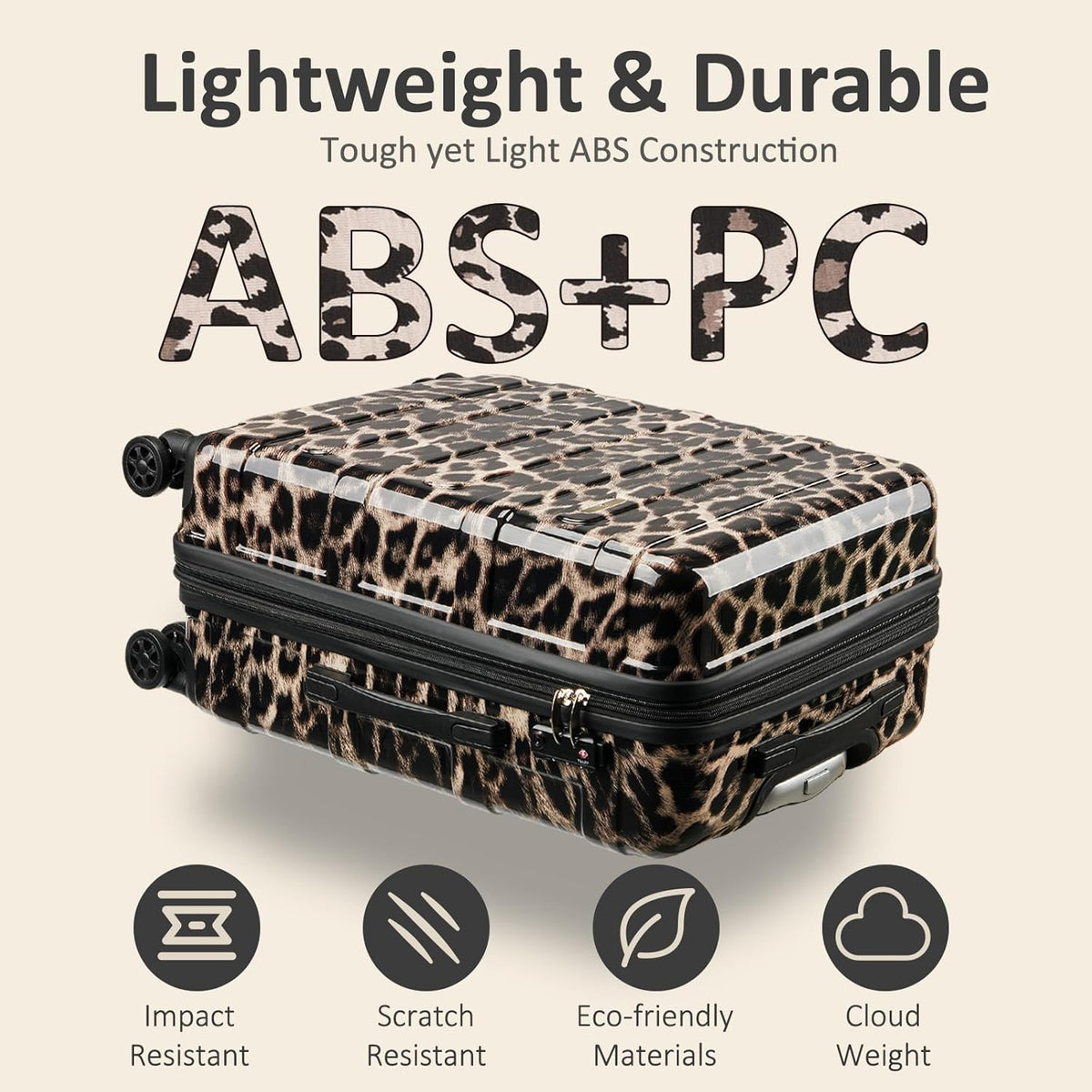 Carry on Luggage 22x14x9 Airline Approved, Expandable 20 Inch Hardside Suitcase with Wheels TSA Lock, PC+ABS Lightweight Carry on Suitcases for Women