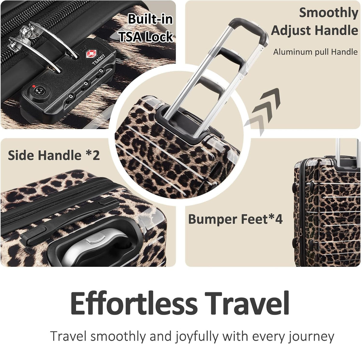Carry on Luggage 22x14x9 Airline Approved, Expandable 20 Inch Hardside Suitcase with Wheels TSA Lock, PC+ABS Lightweight Carry on Suitcases for Women