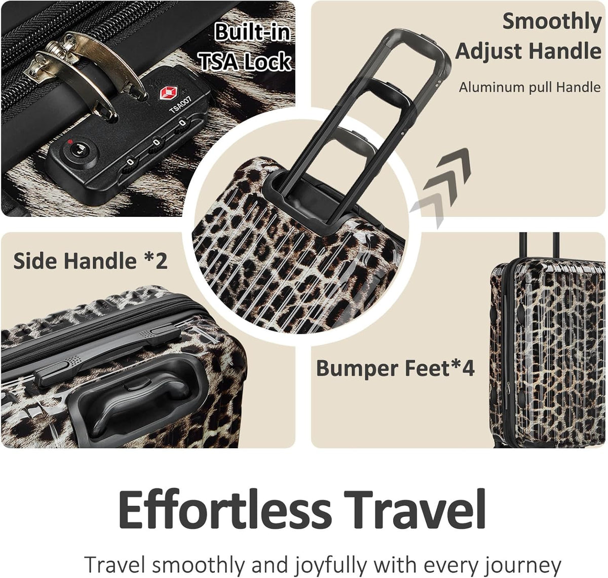 Carry on Luggage 22x14x9 Airline Approved, Expandable 20 Inch Hardside Suitcase with Wheels TSA Lock, PC+ABS Lightweight Carry on Suitcases for Women
