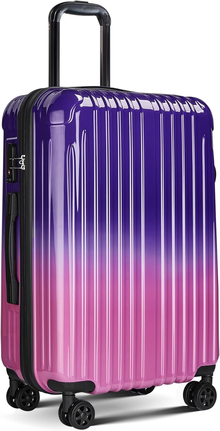 Carry on Luggage 22x14x9 Airline Approved, Expandable 20 Inch Hardside Suitcase with Wheels TSA Lock, PC+ABS Lightweight Carry on Suitcases for Women