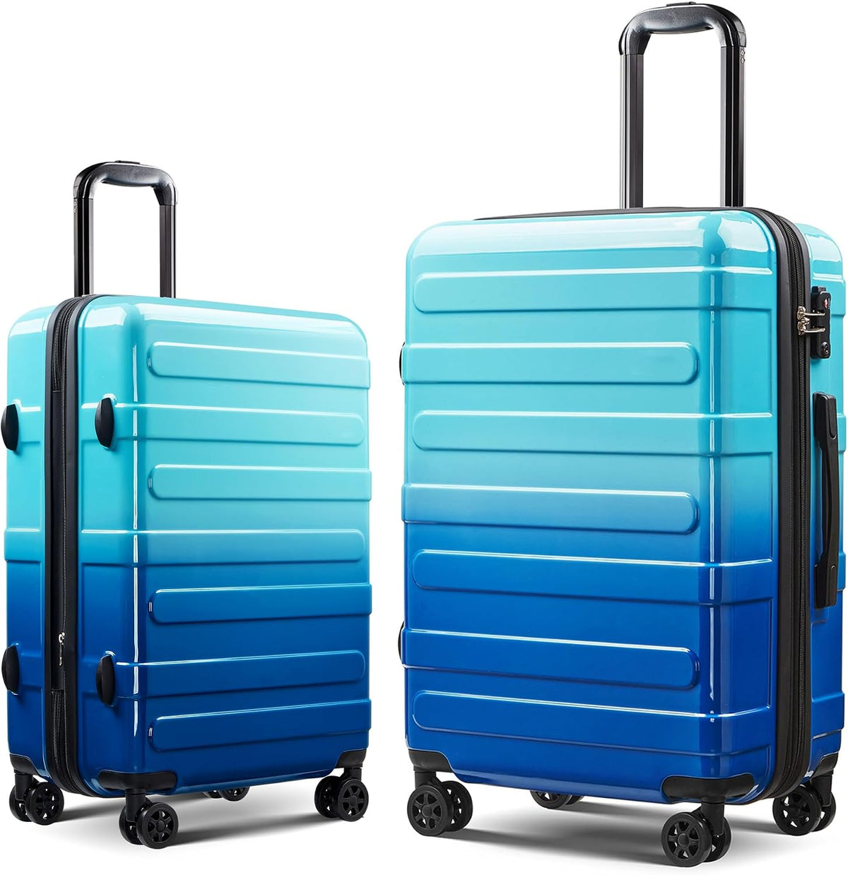 Carry on Luggage 22x14x9 Airline Approved, Expandable 20 Inch Hardside Suitcase with Wheels TSA Lock, PC+ABS Lightweight Carry on Suitcases for Women