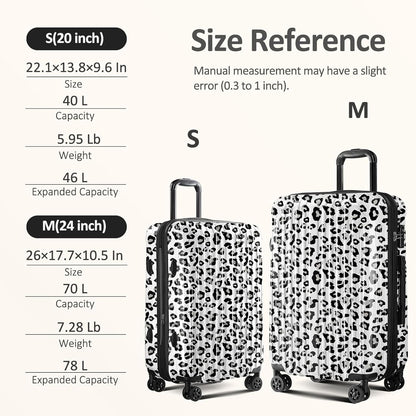 Carry on Luggage 22x14x9 Airline Approved, Expandable 20 Inch Hardside Suitcase with Wheels TSA Lock, PC+ABS Lightweight Carry on Suitcases for Women