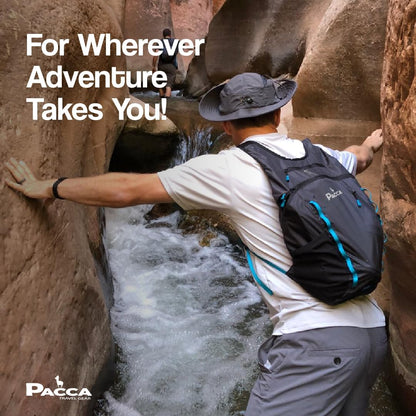 Onda 20L Packable Lightweight Foldable Backpack for Travel, Camping, Outdoor, Hiking Pocket Backpack (Black)
