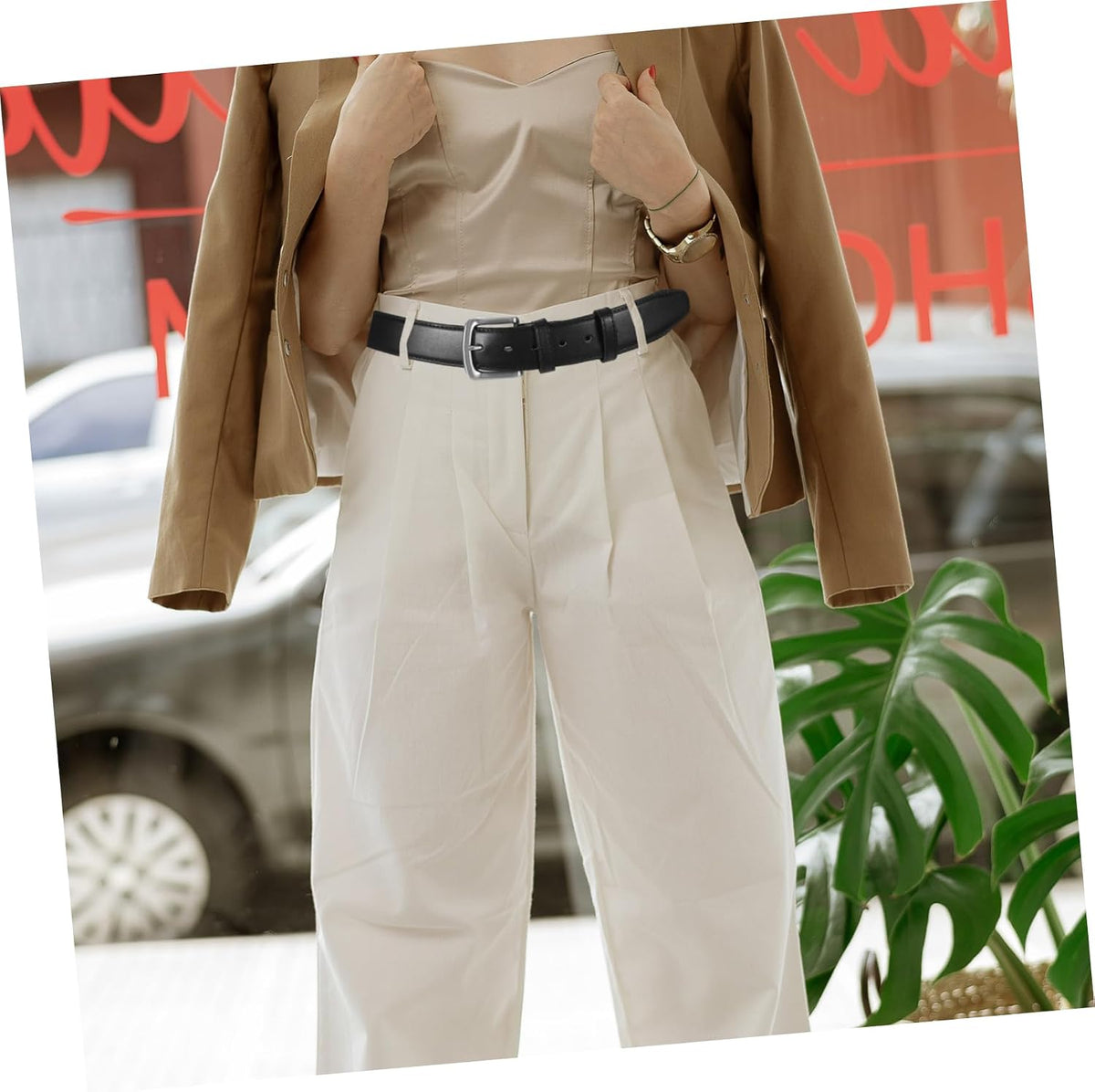 Hidden Money Pocket Travel Waist Belt Concealed Zipper for Secure Storage of Valuables Brown Pu Money Belt for Men