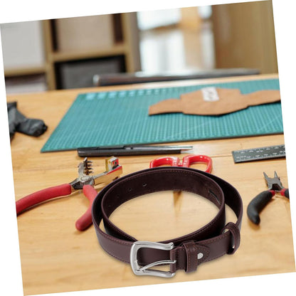Hidden Money Pocket Travel Waist Belt Concealed Zipper for Secure Storage of Valuables Brown Pu Money Belt for Men
