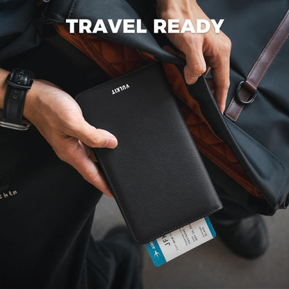 Passport Holder Wallet RFID Blocking Travel Wallet for Men & Women