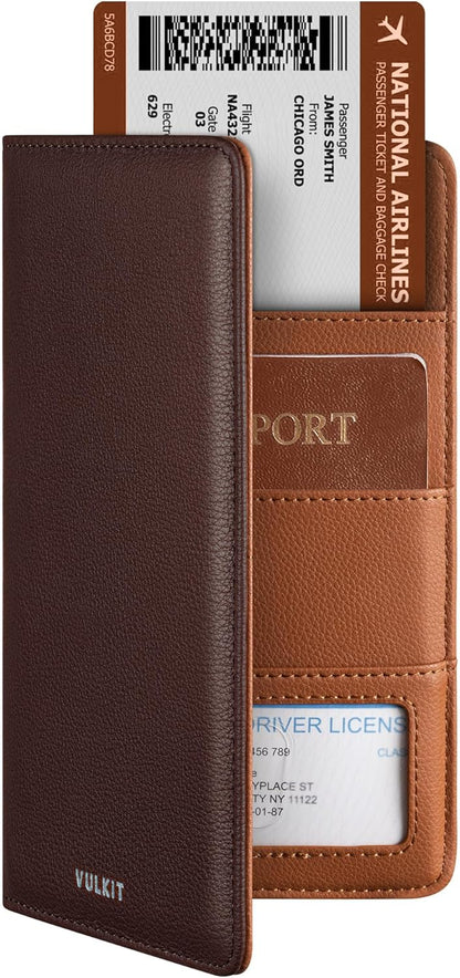 Passport Holder Wallet RFID Blocking Travel Wallet for Men & Women