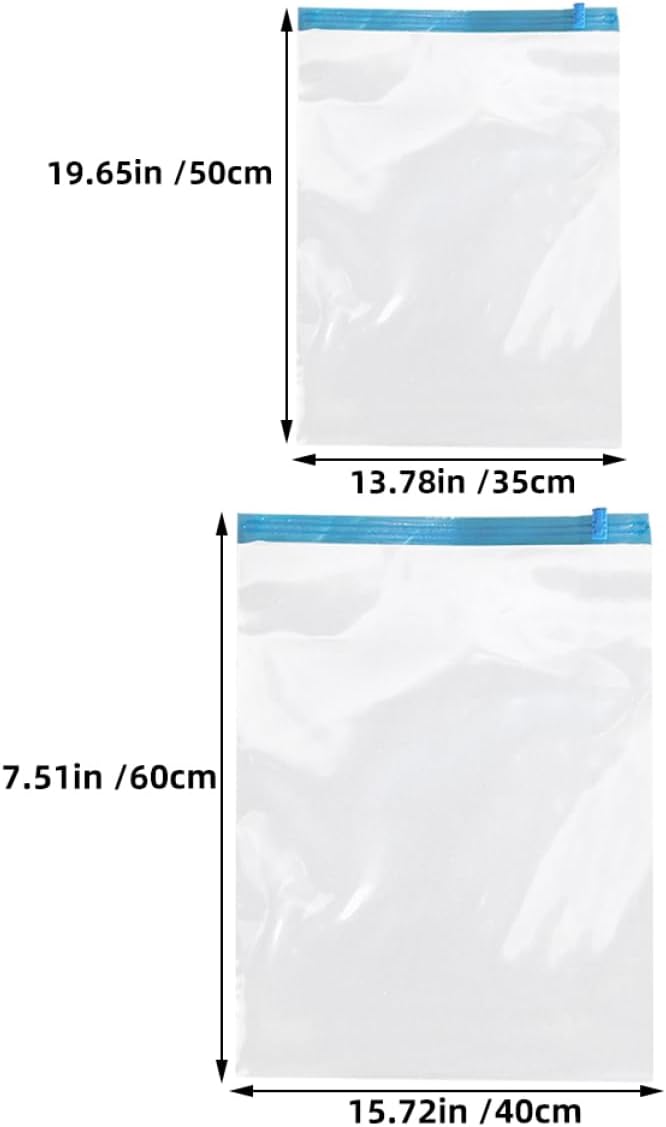 12pcs Reusable Hand Roll up Travel Compression Bags Vacuum Storage Bags for Clothes Maximize Luggage Space and Keep Items Dry and Organized
