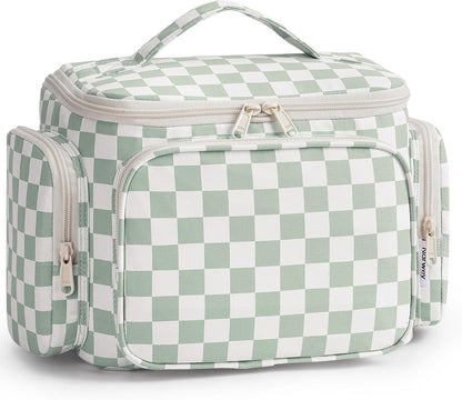 Hanging Travel Toiletry Bag for Women, Large Makeup Bag, Wide Open Cosmetic Bag, Multiple Organized Pocket, Wet Pocket for Towel, Portable Bathroom Travel Bag for Toiletries, Essentials