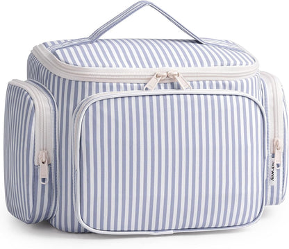 Hanging Travel Toiletry Bag for Women, Large Makeup Bag, Wide Open Cosmetic Bag, Multiple Organized Pocket, Wet Pocket for Towel, Portable Bathroom Travel Bag for Toiletries, Essentials