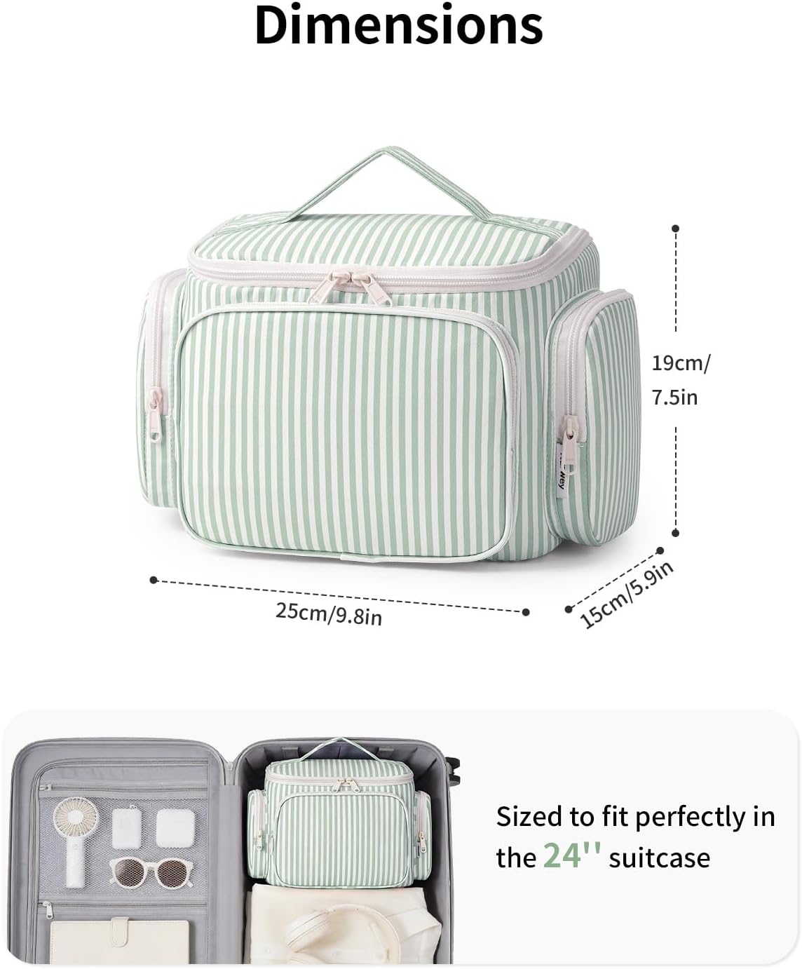 Hanging Travel Toiletry Bag for Women, Large Makeup Bag, Wide Open Cosmetic Bag, Multiple Organized Pocket, Wet Pocket for Towel, Portable Bathroom Travel Bag for Toiletries, Essentials