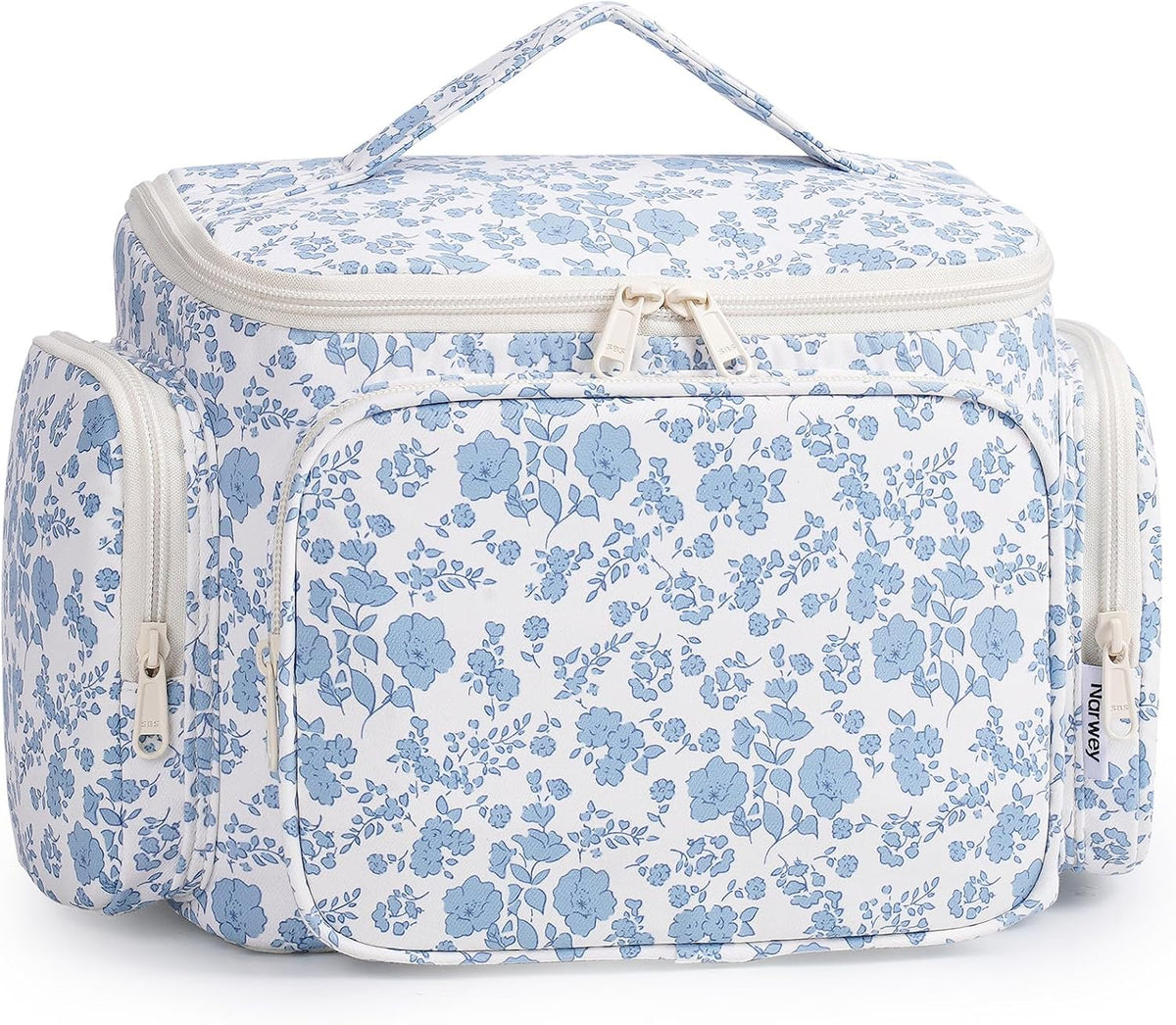 Hanging Travel Toiletry Bag for Women, Large Makeup Bag, Wide Open Cosmetic Bag, Multiple Organized Pocket, Wet Pocket for Towel, Portable Bathroom Travel Bag for Toiletries, Essentials