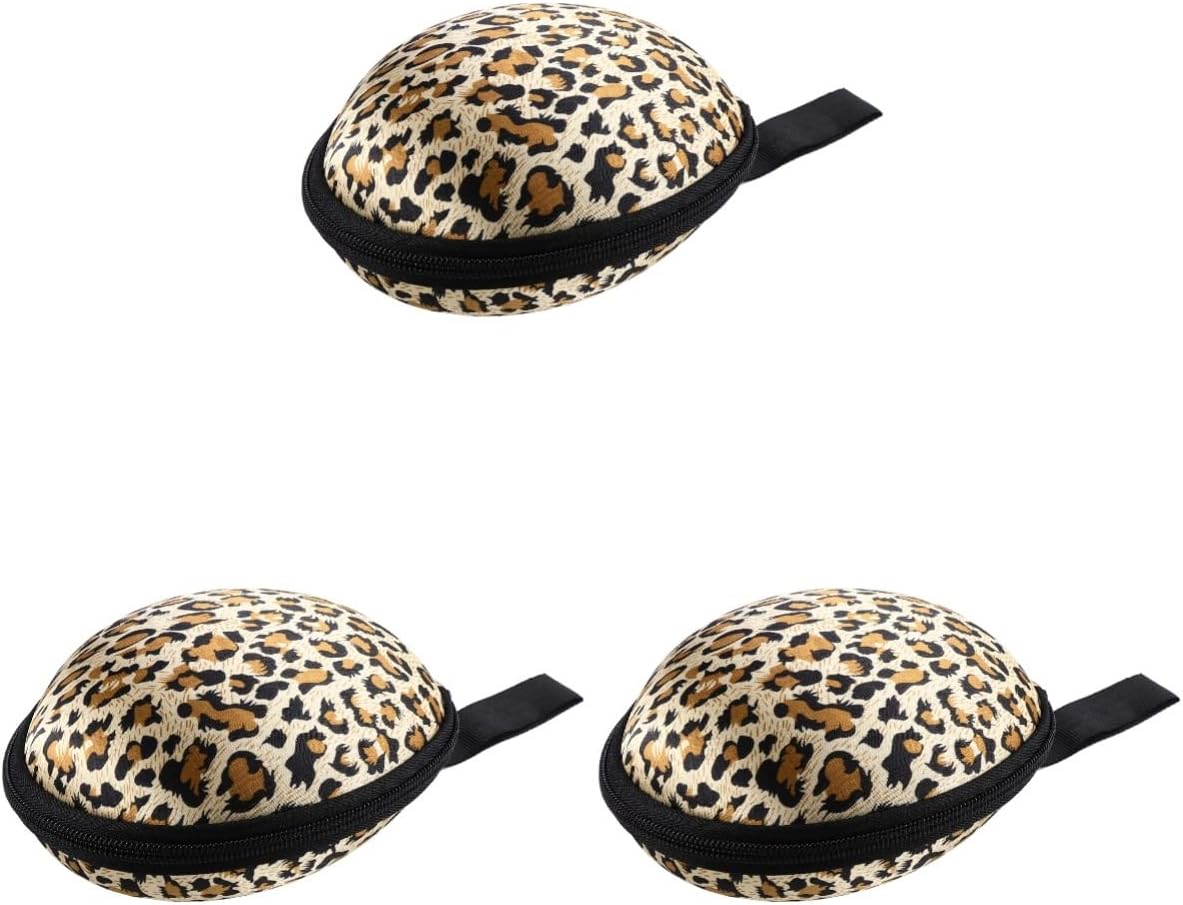 Delicate Laundry Bag 3pcs Silicone Bra Case Invisible Bra Storage Case Zippered Travel Case for Women(Leopard) Delicates Laundry Bag