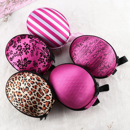 Delicate Laundry Bag 3pcs Silicone Bra Case Invisible Bra Storage Case Zippered Travel Case for Women(Leopard) Delicates Laundry Bag