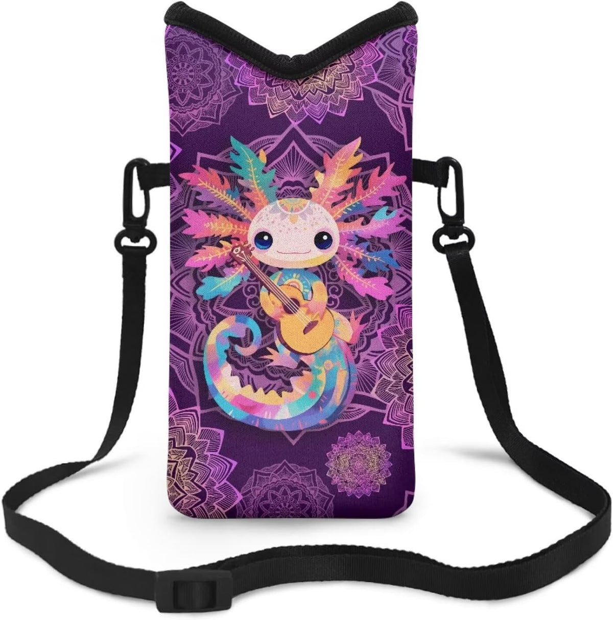 Adjustable Crossbody Phone Bag with Hook & Loop Strap Hand Free Cell Phone Bag for Women Men Running Travel Essentials