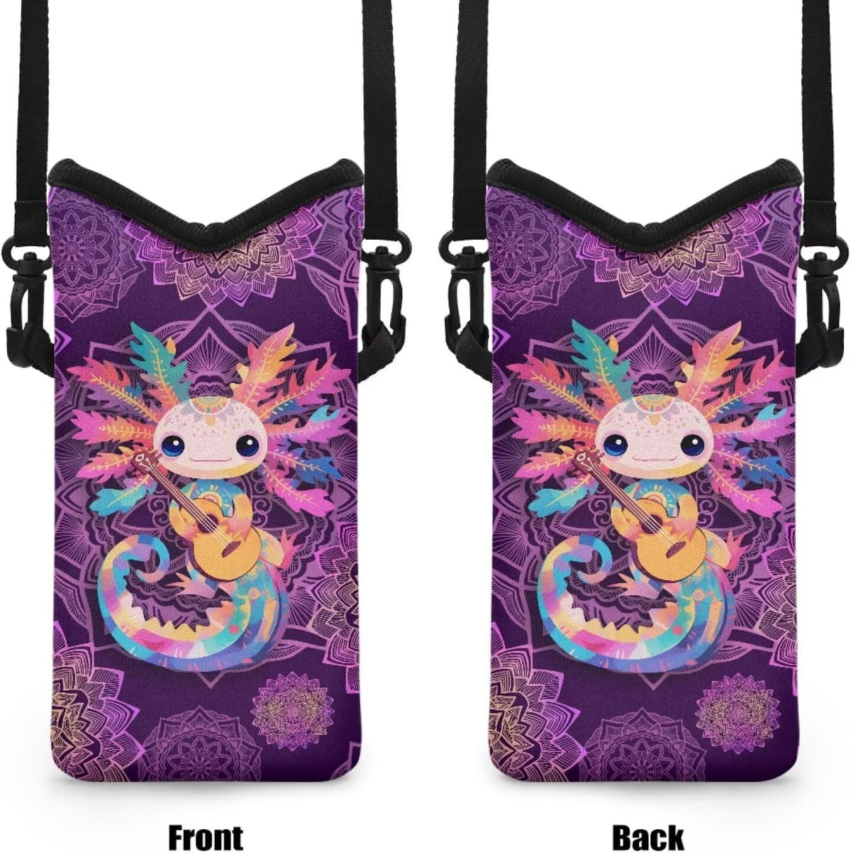 Adjustable Crossbody Phone Bag with Hook & Loop Strap Hand Free Cell Phone Bag for Women Men Running Travel Essentials