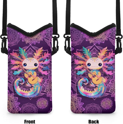 Adjustable Crossbody Phone Bag with Hook & Loop Strap Hand Free Cell Phone Bag for Women Men Running Travel Essentials
