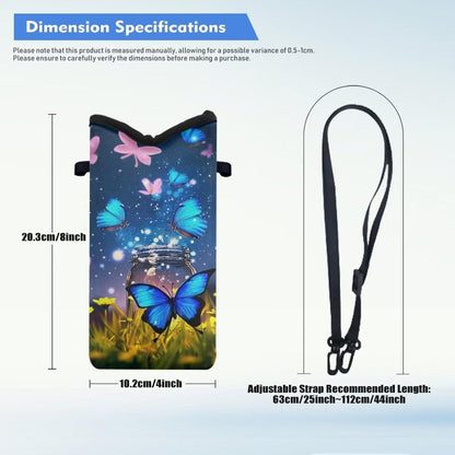 Adjustable Crossbody Phone Bag with Hook & Loop Strap Hand Free Cell Phone Bag for Women Men Running Travel Essentials