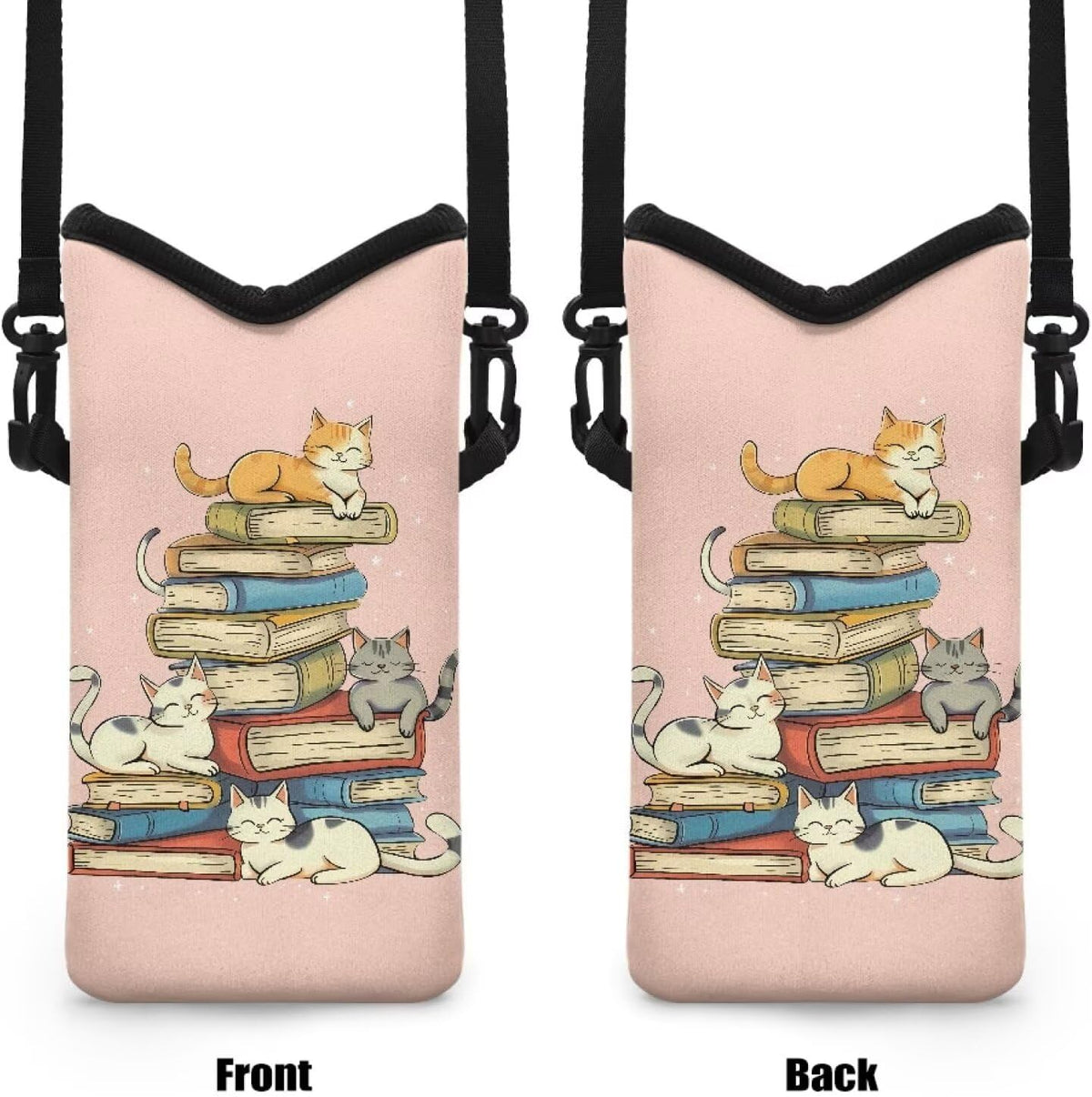 Adjustable Crossbody Phone Bag with Hook & Loop Strap Hand Free Cell Phone Bag for Women Men Running Travel Essentials