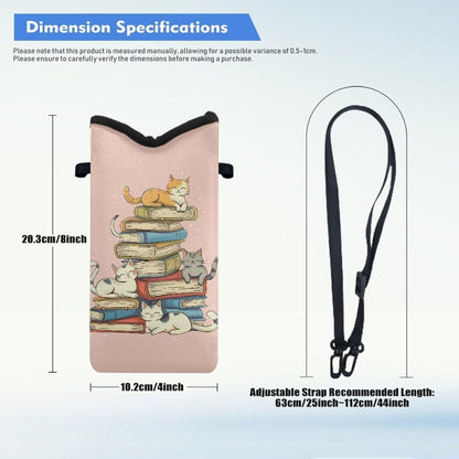 Adjustable Crossbody Phone Bag with Hook & Loop Strap Hand Free Cell Phone Bag for Women Men Running Travel Essentials