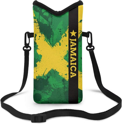 Adjustable Crossbody Phone Bag with Hook & Loop Strap Hand Free Cell Phone Bag for Women Men Running Travel Essentials