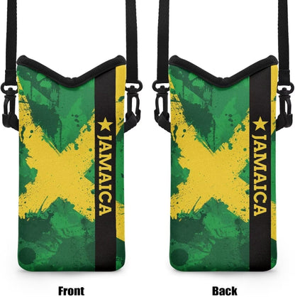 Adjustable Crossbody Phone Bag with Hook & Loop Strap Hand Free Cell Phone Bag for Women Men Running Travel Essentials