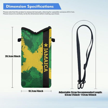 Adjustable Crossbody Phone Bag with Hook & Loop Strap Hand Free Cell Phone Bag for Women Men Running Travel Essentials