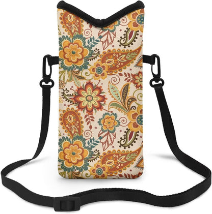 Adjustable Crossbody Phone Bag with Hook & Loop Strap Hand Free Cell Phone Bag for Women Men Running Travel Essentials