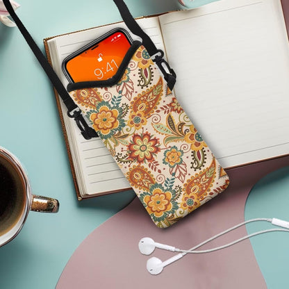 Adjustable Crossbody Phone Bag with Hook & Loop Strap Hand Free Cell Phone Bag for Women Men Running Travel Essentials