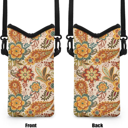 Adjustable Crossbody Phone Bag with Hook & Loop Strap Hand Free Cell Phone Bag for Women Men Running Travel Essentials