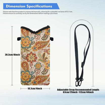 Adjustable Crossbody Phone Bag with Hook & Loop Strap Hand Free Cell Phone Bag for Women Men Running Travel Essentials
