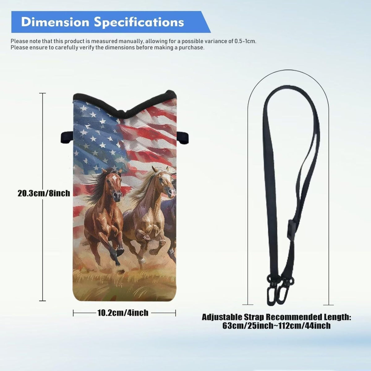 Adjustable Crossbody Phone Bag with Hook & Loop Strap Hand Free Cell Phone Bag for Women Men Running Travel Essentials