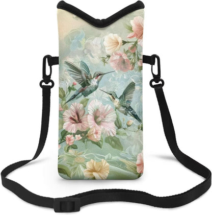 Adjustable Crossbody Phone Bag with Hook & Loop Strap Hand Free Cell Phone Bag for Women Men Running Travel Essentials