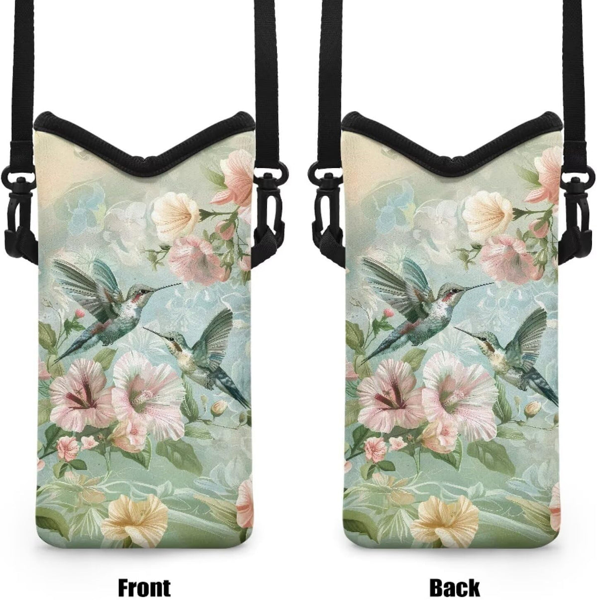 Adjustable Crossbody Phone Bag with Hook & Loop Strap Hand Free Cell Phone Bag for Women Men Running Travel Essentials