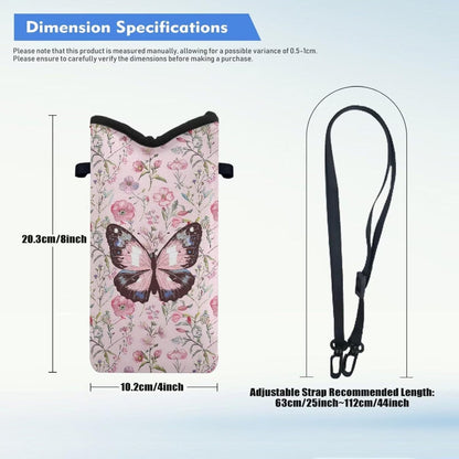 Adjustable Crossbody Phone Bag with Hook & Loop Strap Hand Free Cell Phone Bag for Women Men Running Travel Essentials