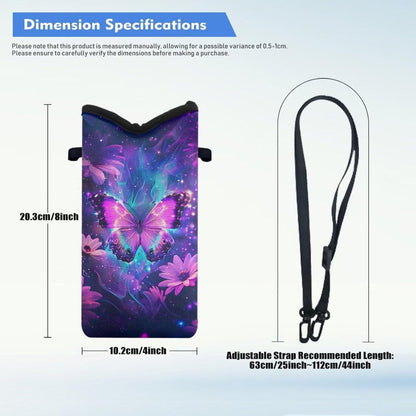 Adjustable Crossbody Phone Bag with Hook & Loop Strap Hand Free Cell Phone Bag for Women Men Running Travel Essentials