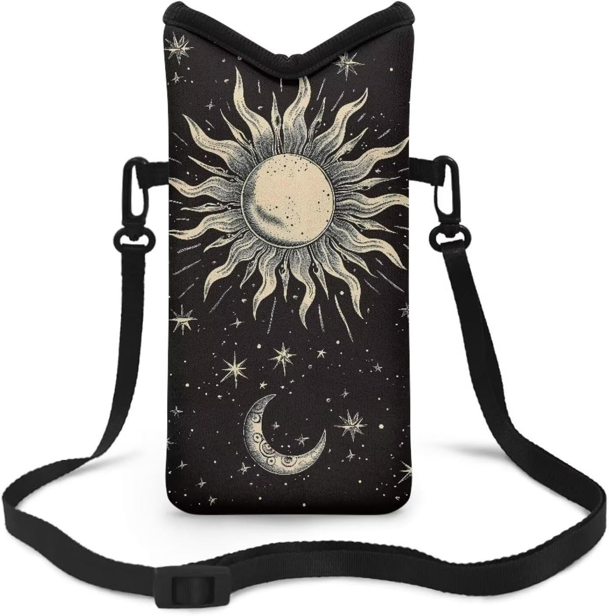 Adjustable Crossbody Phone Bag with Hook & Loop Strap Hand Free Cell Phone Bag for Women Men Running Travel Essentials