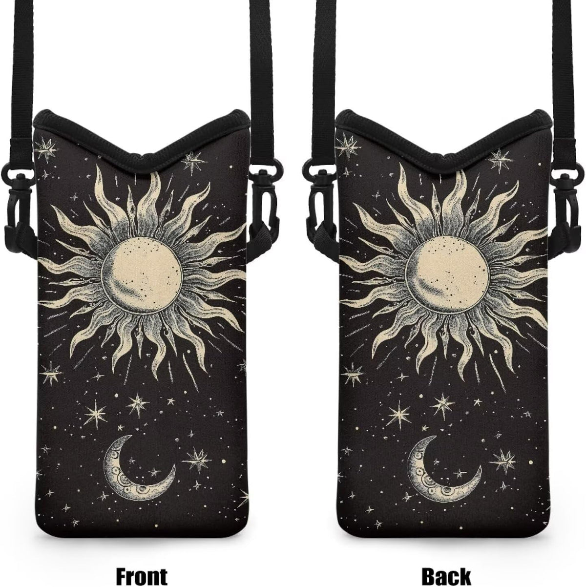 Adjustable Crossbody Phone Bag with Hook & Loop Strap Hand Free Cell Phone Bag for Women Men Running Travel Essentials
