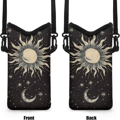 Adjustable Crossbody Phone Bag with Hook & Loop Strap Hand Free Cell Phone Bag for Women Men Running Travel Essentials