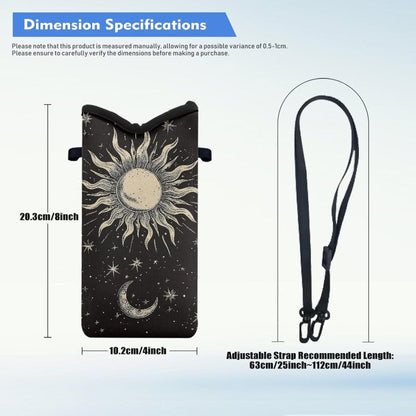 Adjustable Crossbody Phone Bag with Hook & Loop Strap Hand Free Cell Phone Bag for Women Men Running Travel Essentials