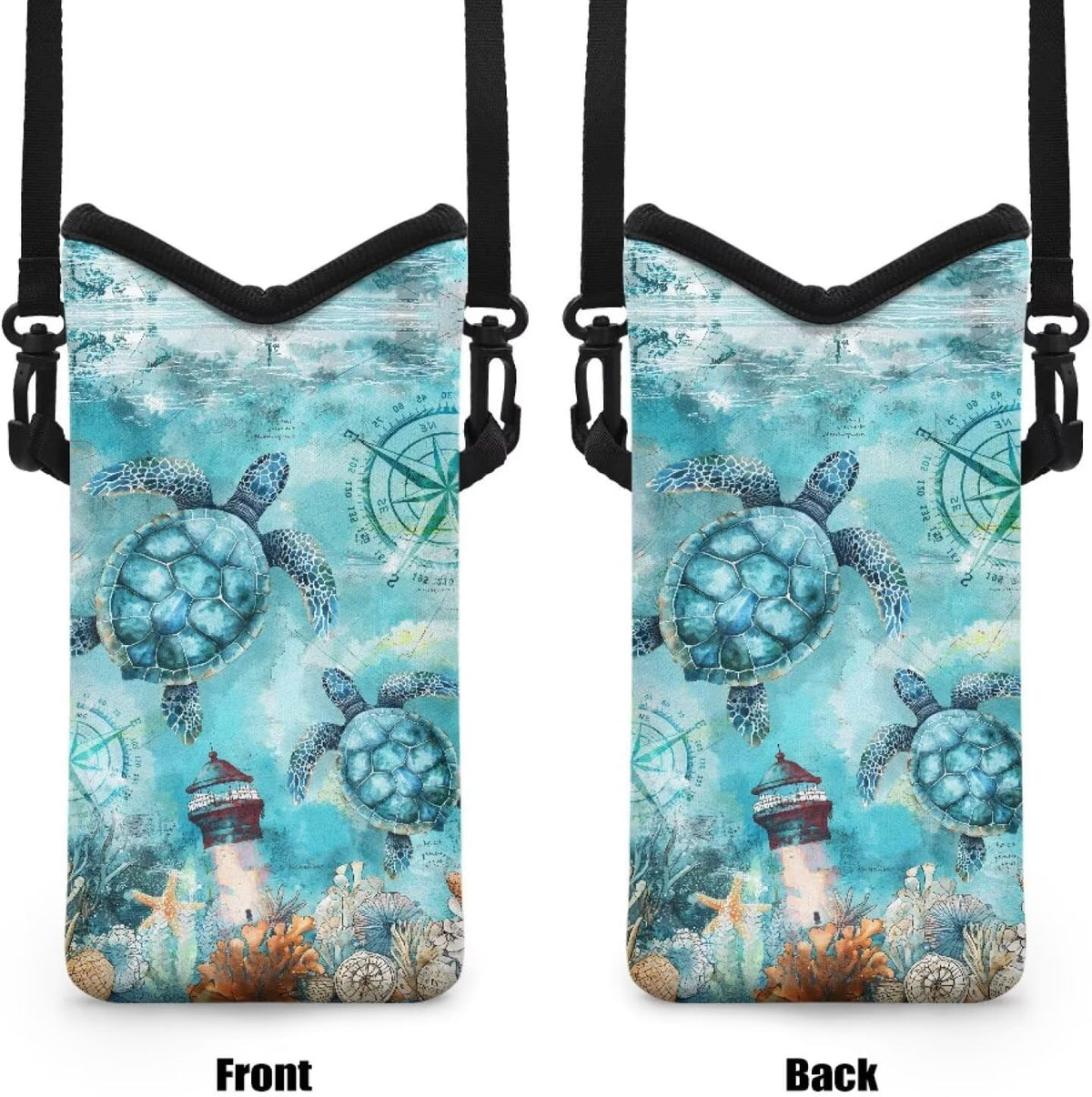Adjustable Crossbody Phone Bag with Hook & Loop Strap Hand Free Cell Phone Bag for Women Men Running Travel Essentials