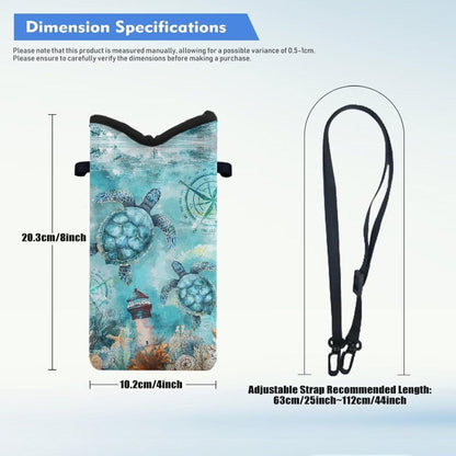 Adjustable Crossbody Phone Bag with Hook & Loop Strap Hand Free Cell Phone Bag for Women Men Running Travel Essentials